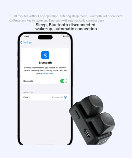 Wireless Bluetooth Page Turner Remote for eReaders – Hands-Free Dual Button Controller for Kobo, Kindle & Tablets | Lightweight Reading Clicker