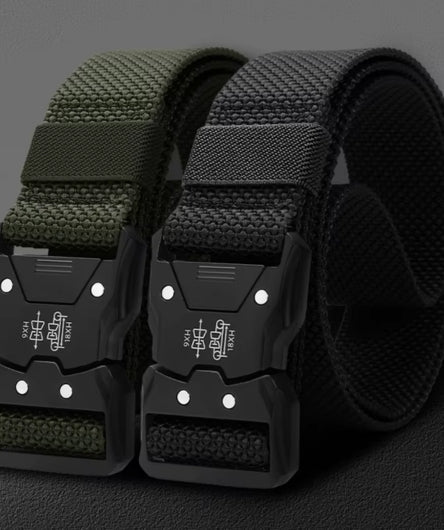 Premium Tactical Waist Belt with Automatic Buckle - Unisex, 120cm