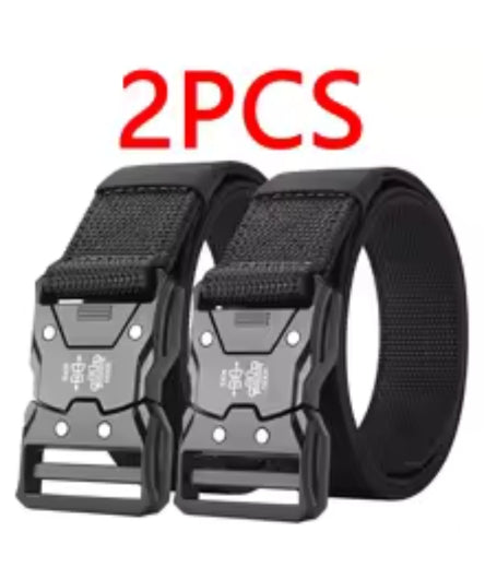Premium Tactical Waist Belt with Automatic Buckle - Unisex, 120cm