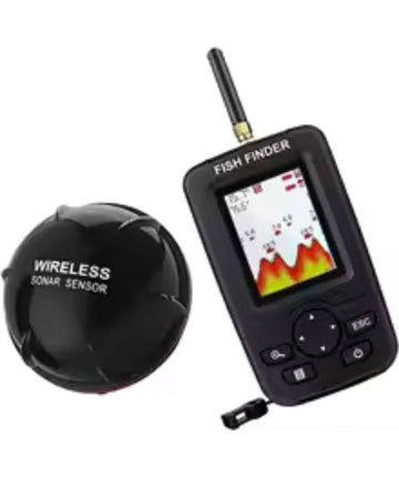 PuPoPan Portable Wireless Sonar Fish Finder - 36M Depth Underwater Echo Sounder