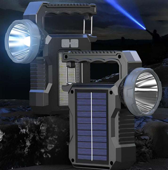 Solar Powered Rechargeable LED Camping Lantern & Emergency Light