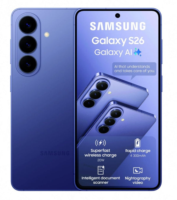 Samsung Galaxy S26 5G 256GB Cobalt Violet +Screen Protector