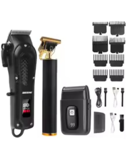 Vintage T9 Cordless Hair Clipper for Men – USB Rechargeable Beard & Hair Trimmer, Professional Barber Cutting Machine